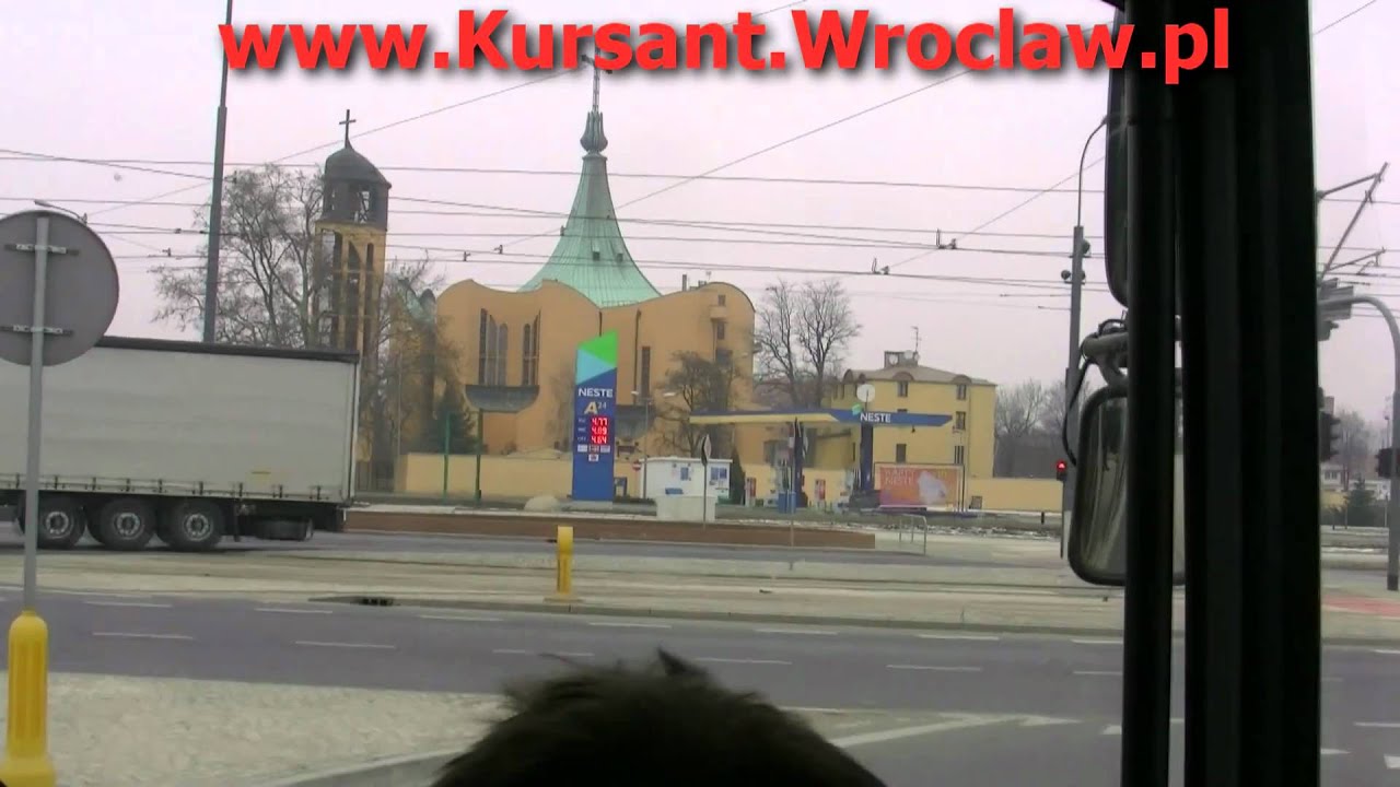 Autobus: zawracanie w strefie egzaminacyjnej Word Wrocław szkolenie w OSK Kursant