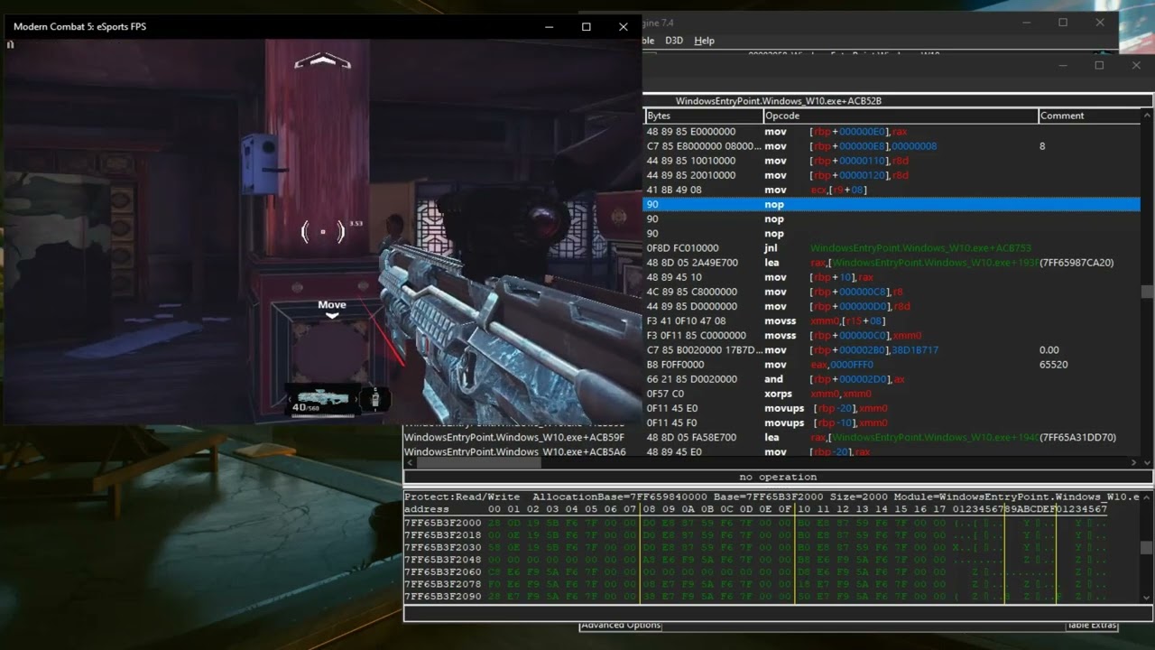 MC5 Shoot Through Walls [ IDA Pro | Tutorial ]