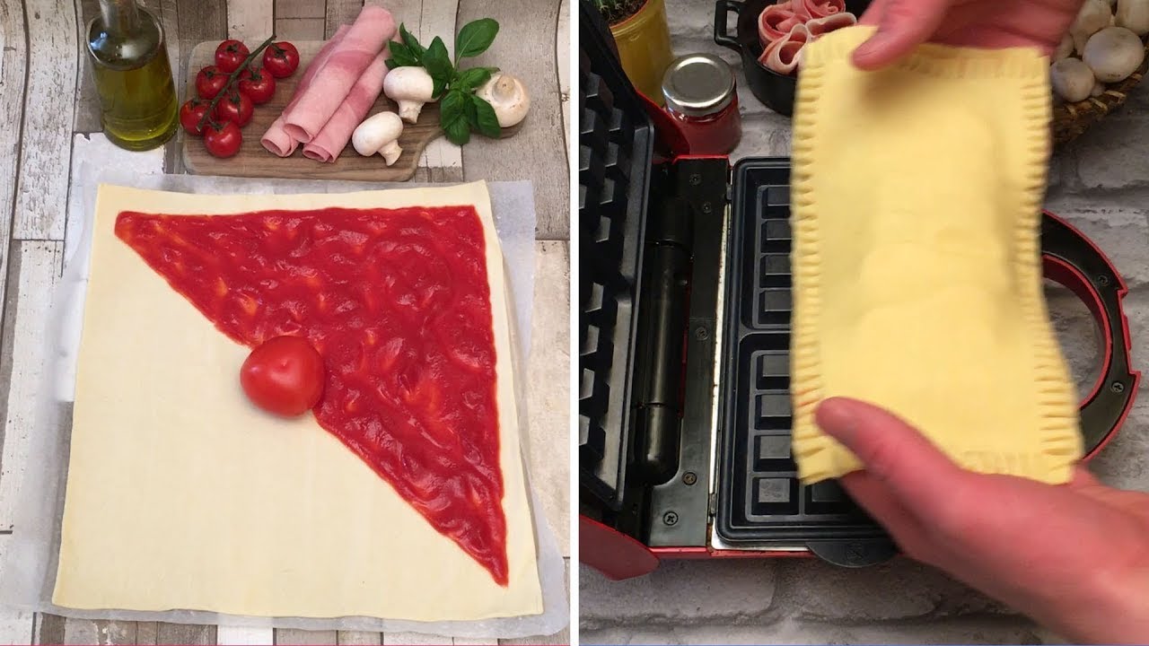 La Pizza-Gaufre 😳 Cuire une pizza au gaufrier, c'est possible💡