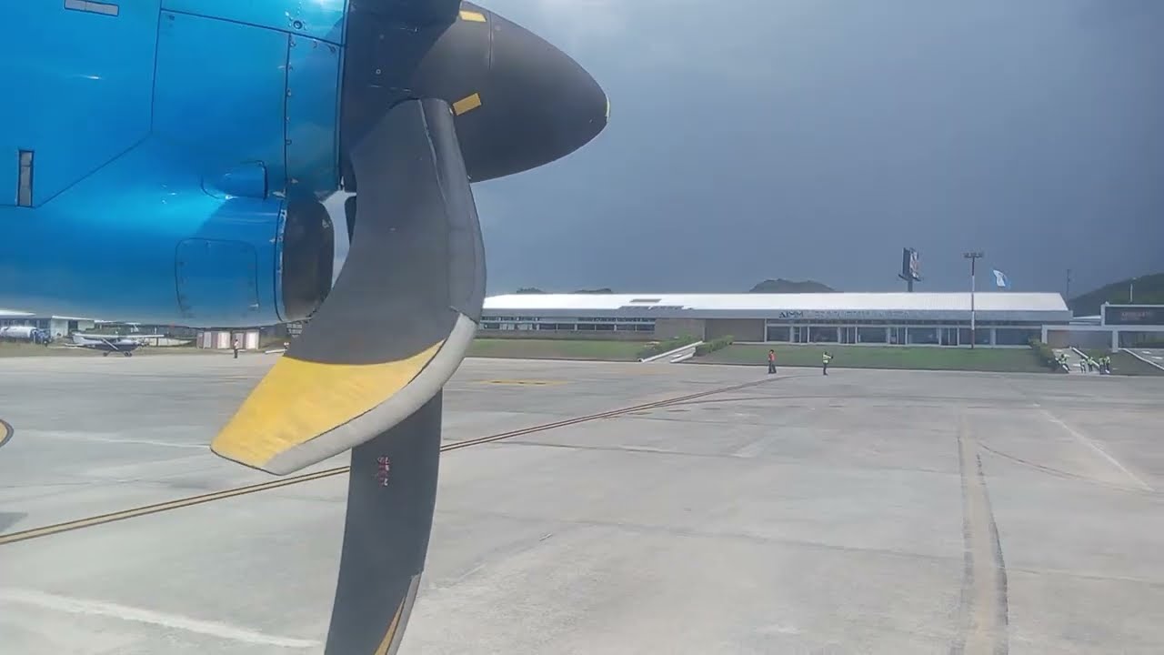 TAG AIRLINES: VUELO 5U 160 // CIUDAD DE GUATEMALA (GUA) - FLORES (FRS) - ATERRIZAJE