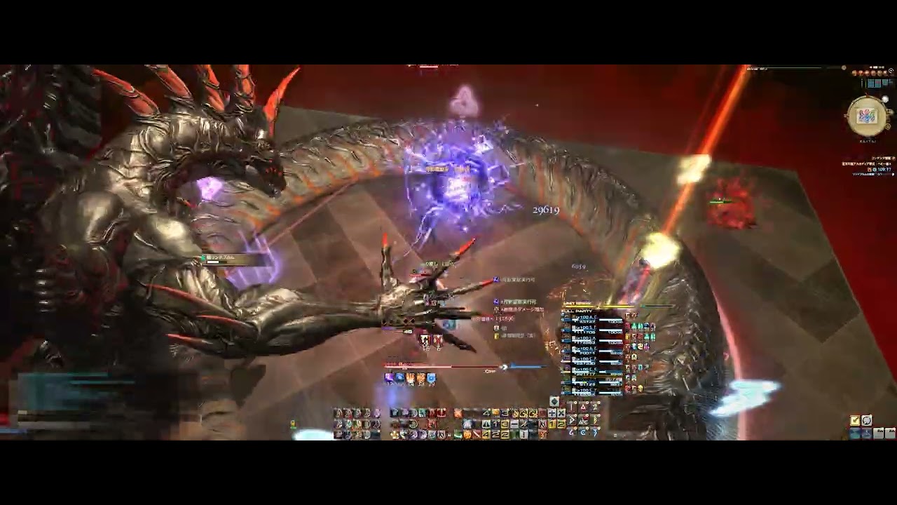 【FF14/イメトレ用】細胞付着 中期をひたすら見る動画 近接視点 (ヘビー級 零式 4層前半)  M12S  Image training【ぬけまる】