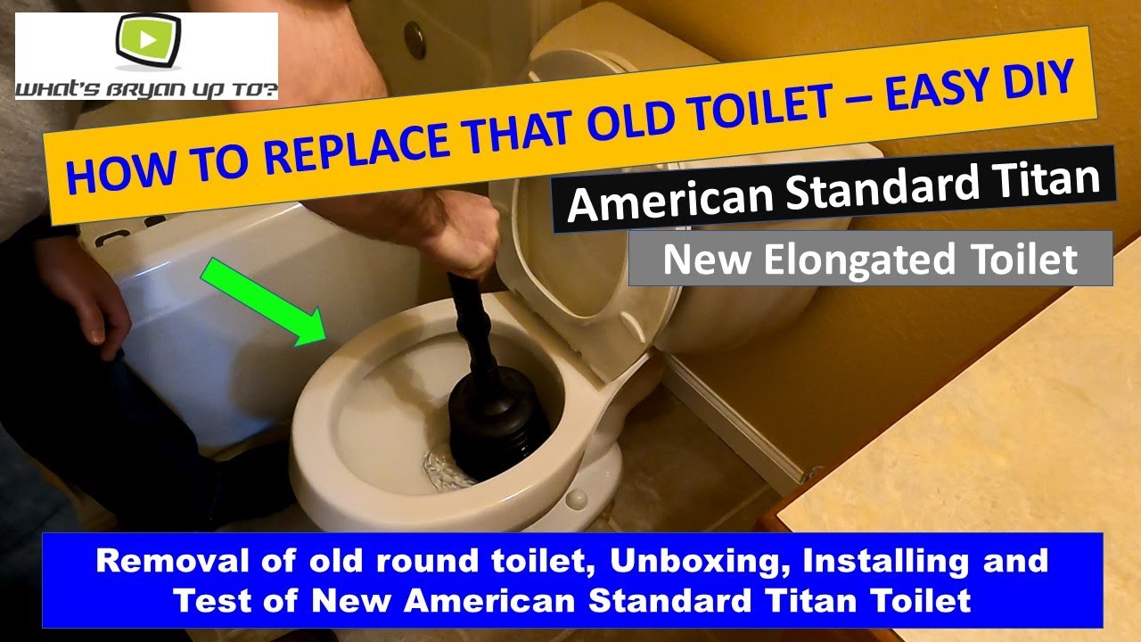 Как установить новый унитаз и демонтировать старый – легко своими руками – American Standard Titan