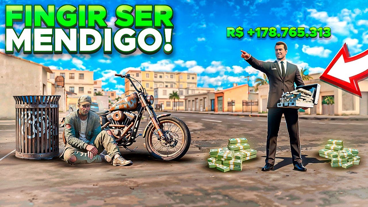 GANHEI MUITO DINHEIRO FINGINDO SER MENDIGO NO RIO RISE