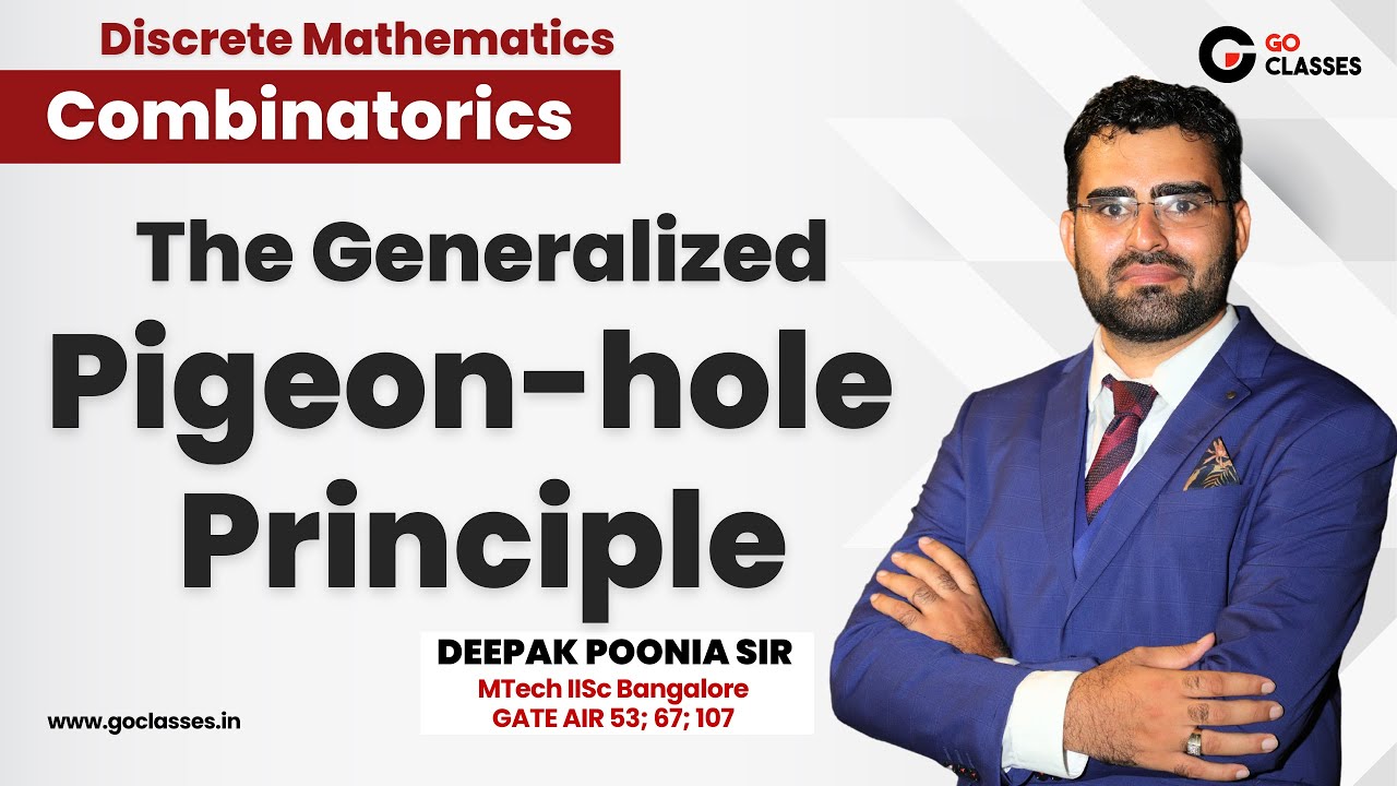 Lecture 27B - The Generalized Pigeonhole Principle | Combinatorics | Discrete Mathematics | Deepak