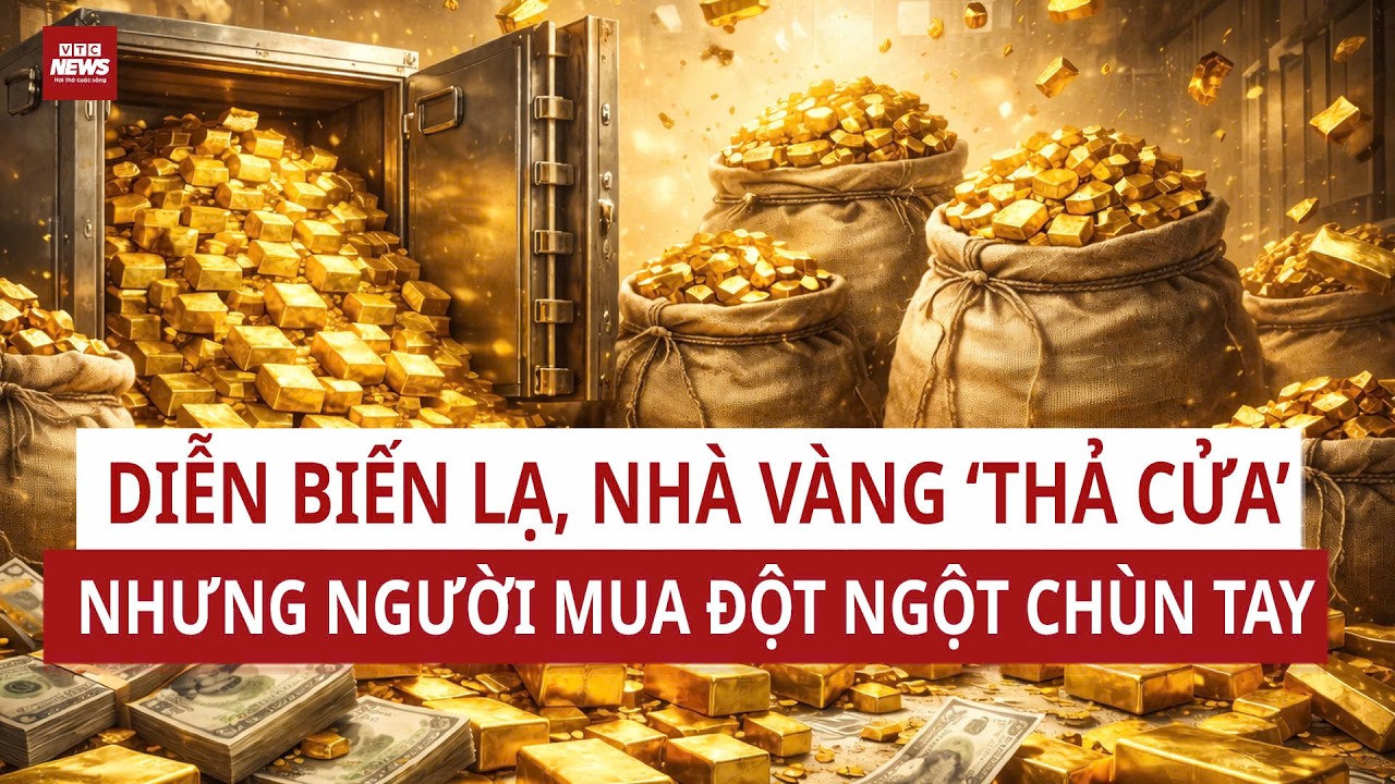 Giá vàng vượt 180 triệu đồng/lượng: Nhà vàng bán “thả cửa”, người mua đột ngột chùn tay | VTC News