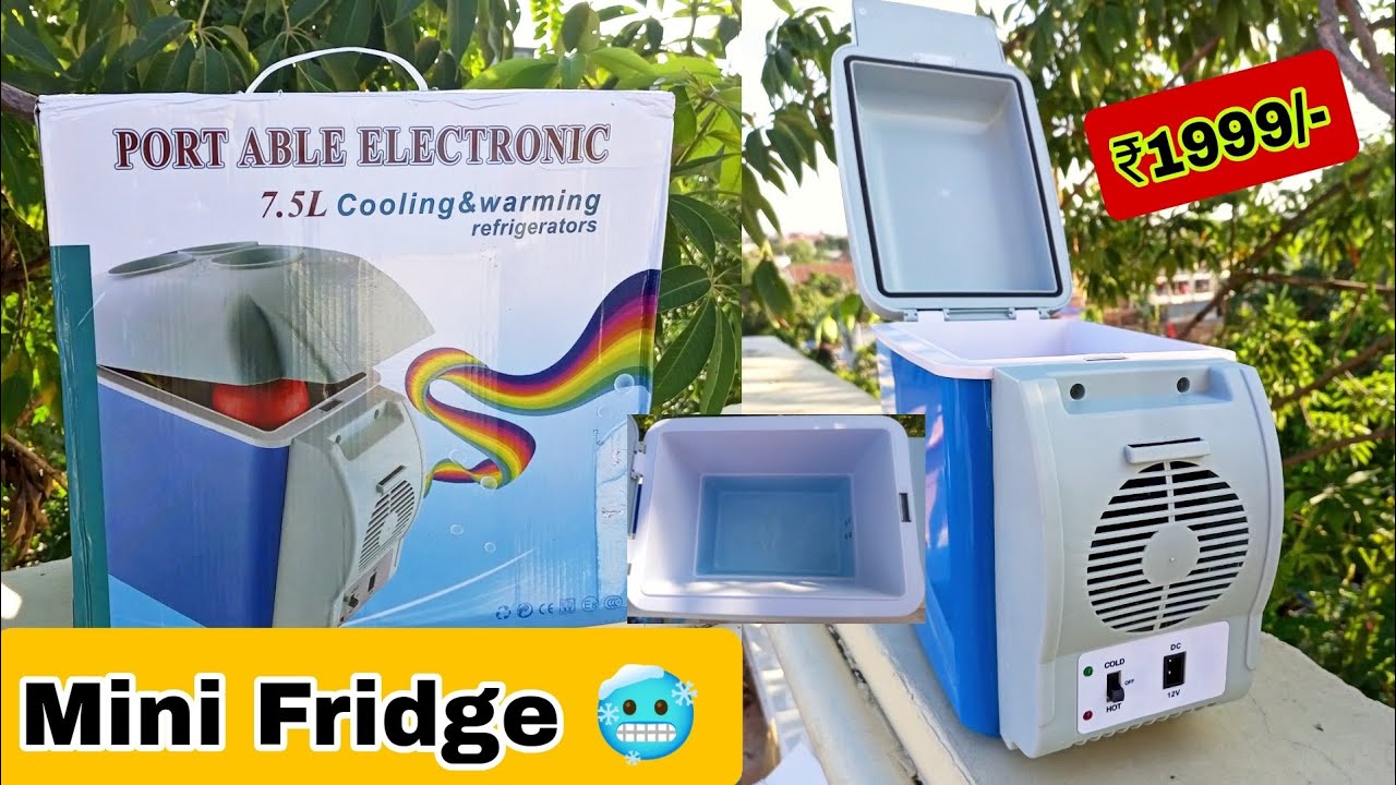 Portable Mini Fridge Unboxing and Review | Cheapest Refrigerator | Peltier Module Cooling Fridge