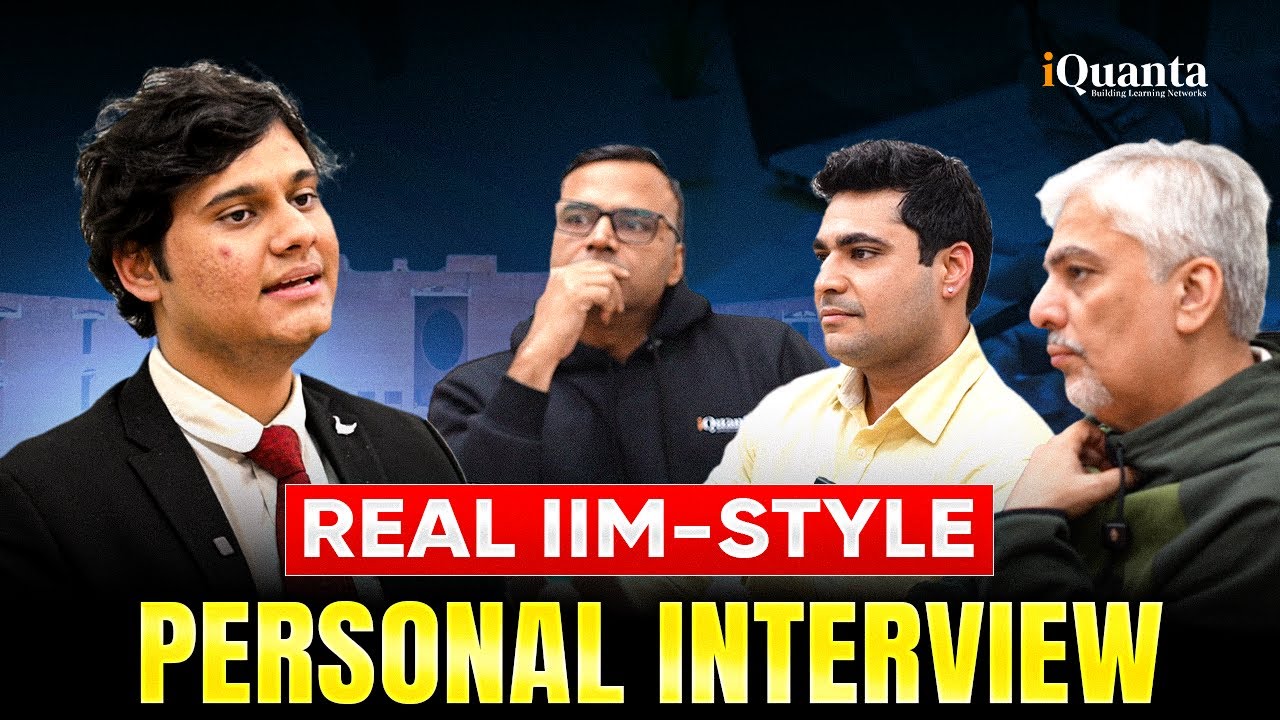 IIM-Style MBA Interview: Real Questions, Real Pressure, Real Feedback | iQuanta