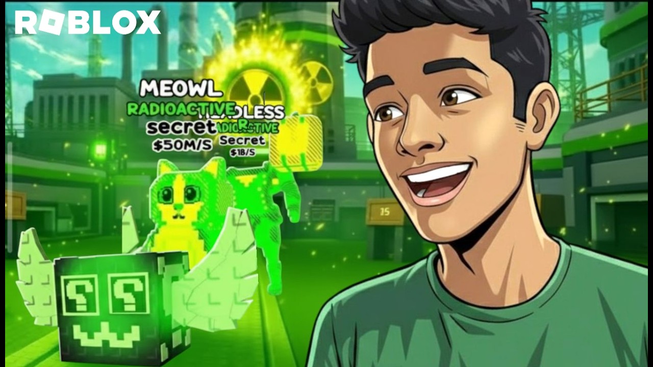  I Stole Newest RADIOACTIVE BRAINROT + Give away in Steal a brainrot!!!🥵☢️@noobmastervideos 