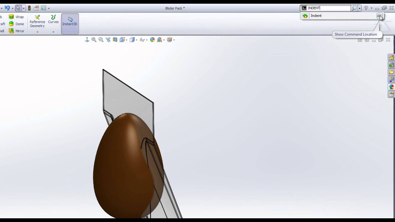 The Indent Feature in SolidWorks