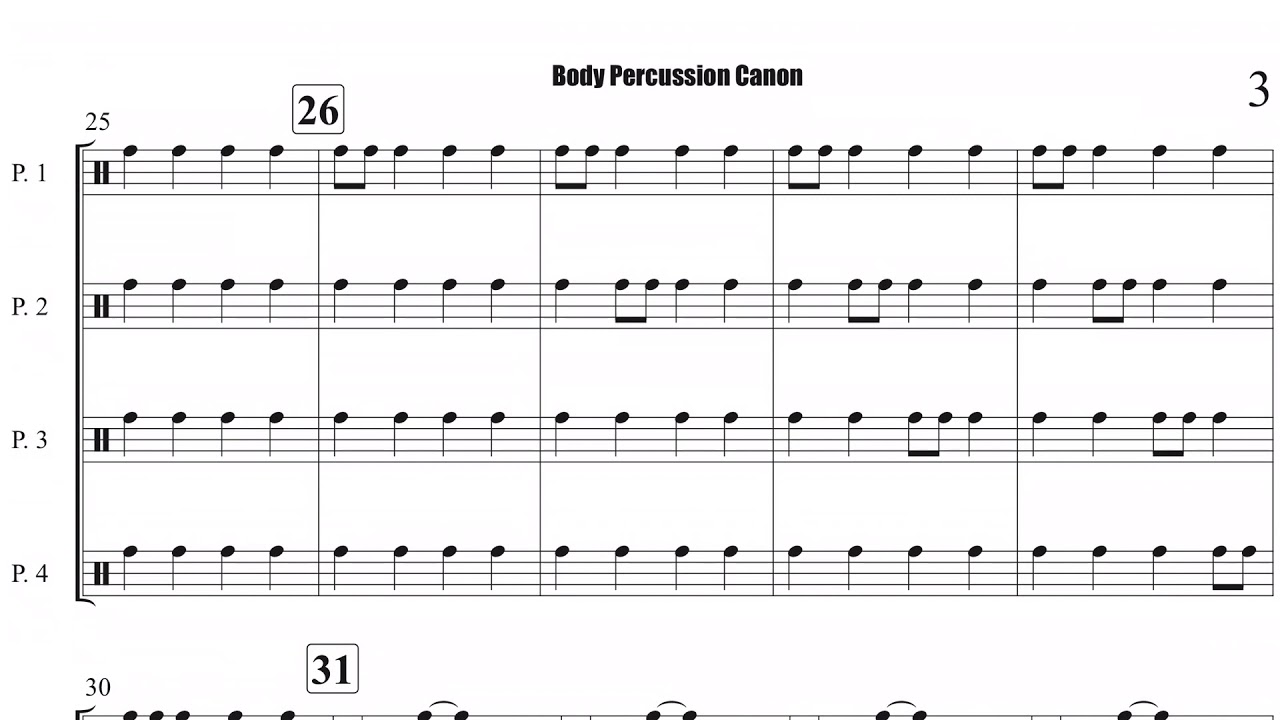Body Percussion Canon