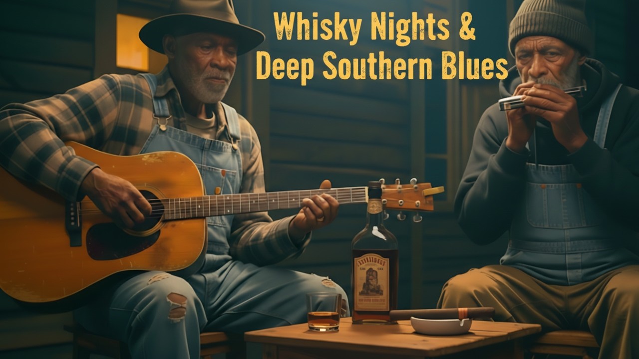 Real Mississippi Delta Blues | Old School Guitar & Harmonica – Whisky Night