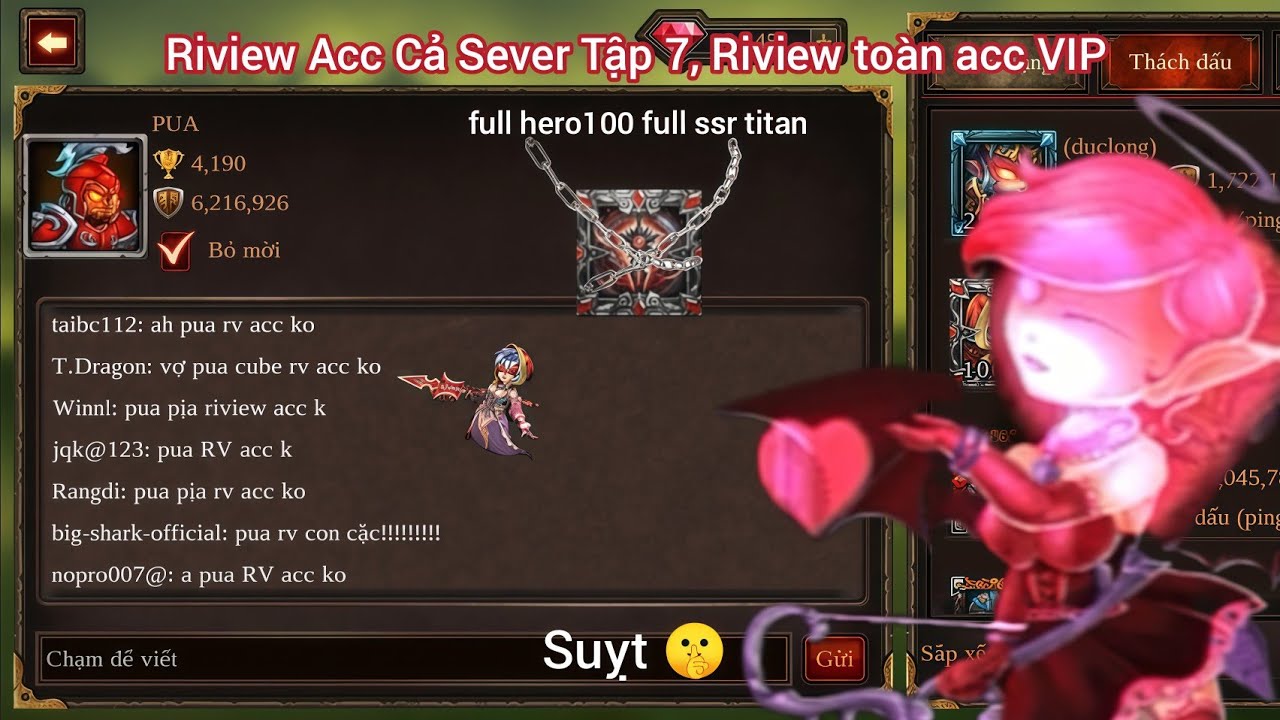 Epic heroes war - Riview Acc Cả Sever thì sẽ như thế nào ? 🥶 full hero100, full ssr titan