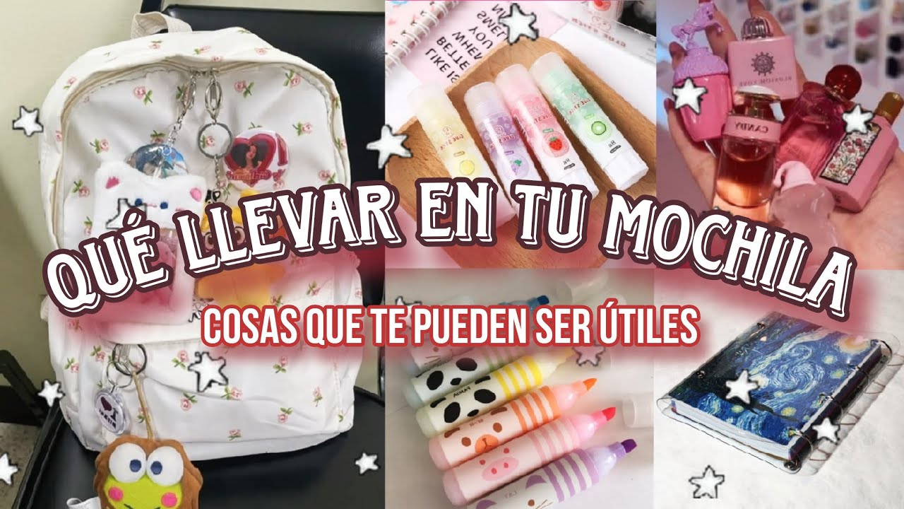 📚Cosas que puedes llevar en tu mochila del colegio🍥🎒.