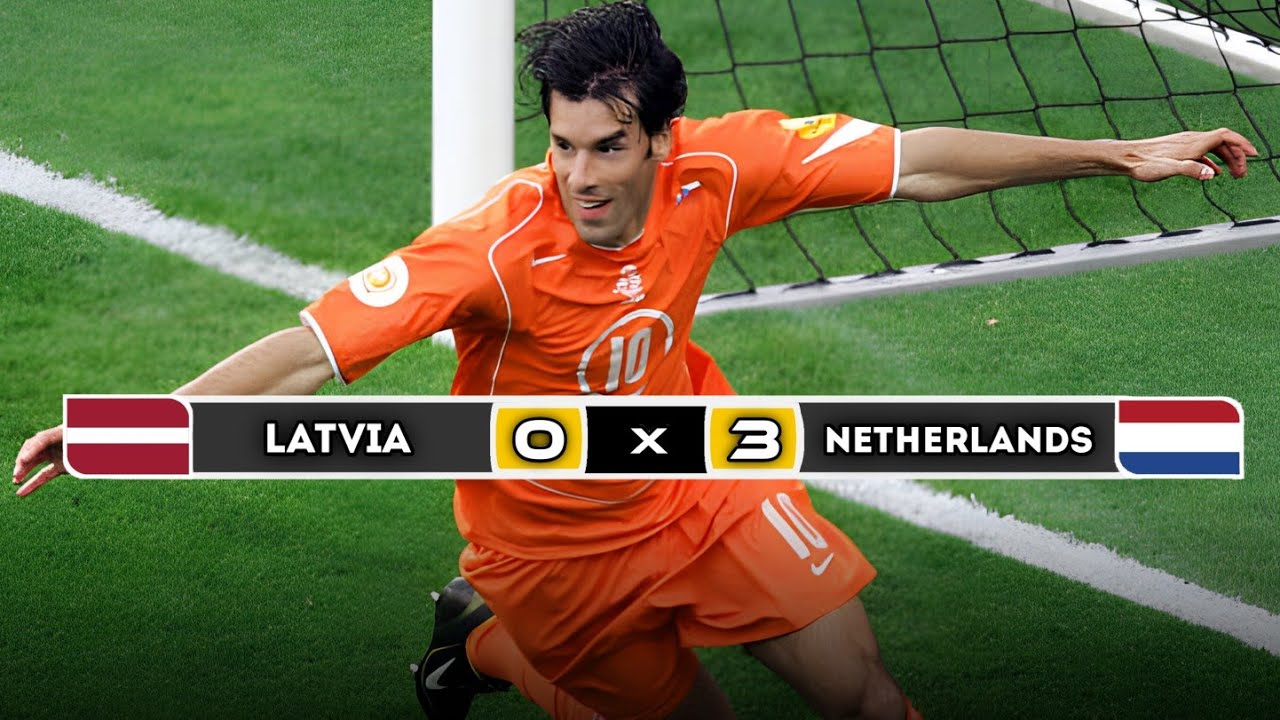 Netherlands  🇳🇱 × 🇱🇻  latvia | 3 × 0 | HIGHLIGHTS | All Goals | EURO 2004