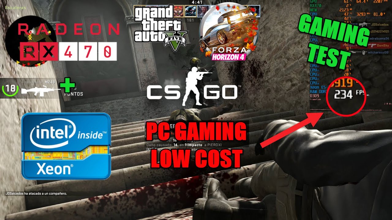 Xeon E5-2689 + RX470 + 16 GB Ram + Placa base china x79 [Gaming Test]