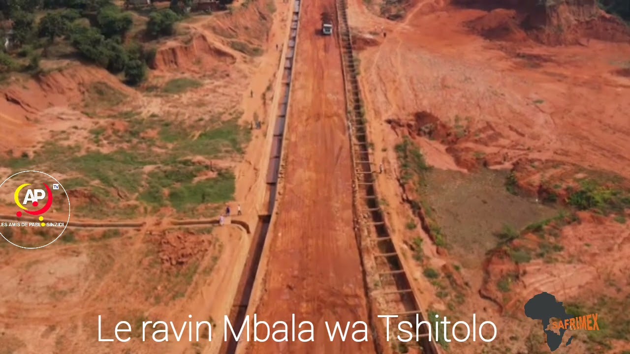 🔴🟣Mbujimayi | Voici l’état actuel du ravin Mbala wa Tshitolo. Le passage est désormais praticable :