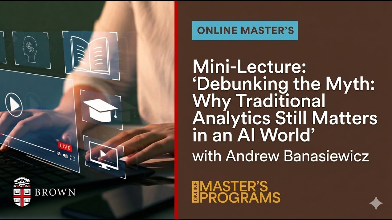 Mini Lecture Debunking the Myth Why Traditional Analytics Still Matters in an AI World