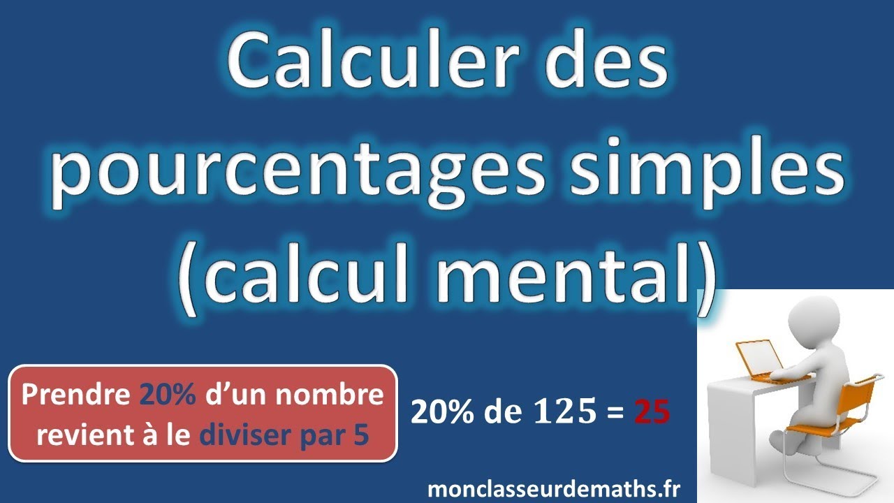 Calculer des pourcentages simples (calcul mental)
