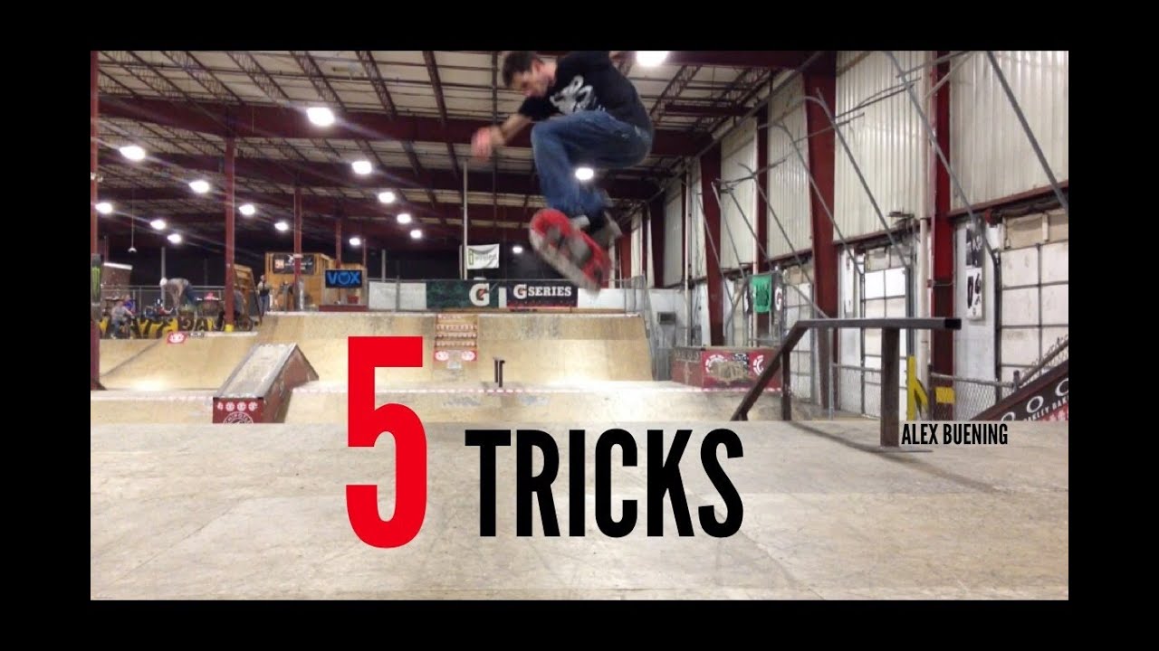 5 Tricks @ Ollie's | Alex Buening