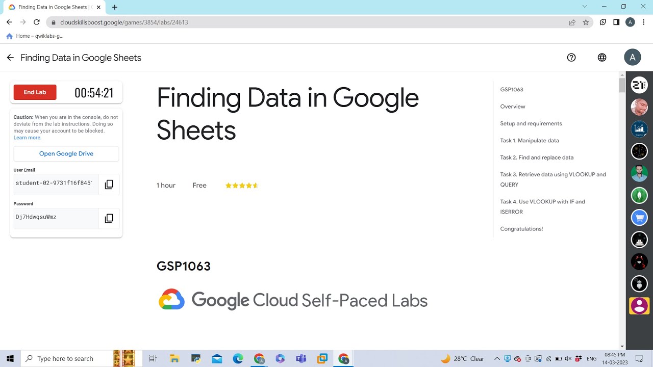 Finding Data in Google Sheets #gcp #arcade #qwiklabs #googlecloudplatform