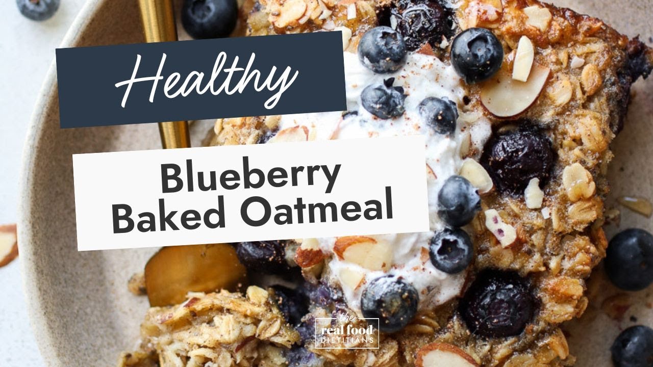 Healthy Blueberry Baked Oatmeal Recipe