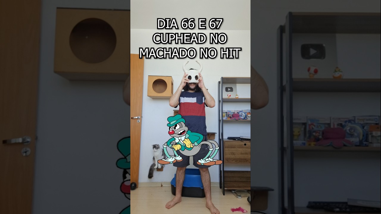 Cuphead Sem Atirar e SEM LEVAR DANO tá INSANO! dia 66 e 67