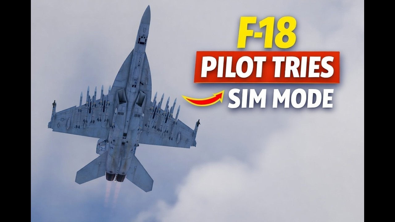 REAL Super Hornet Pilot TRIES War Thunder SIM MODE!