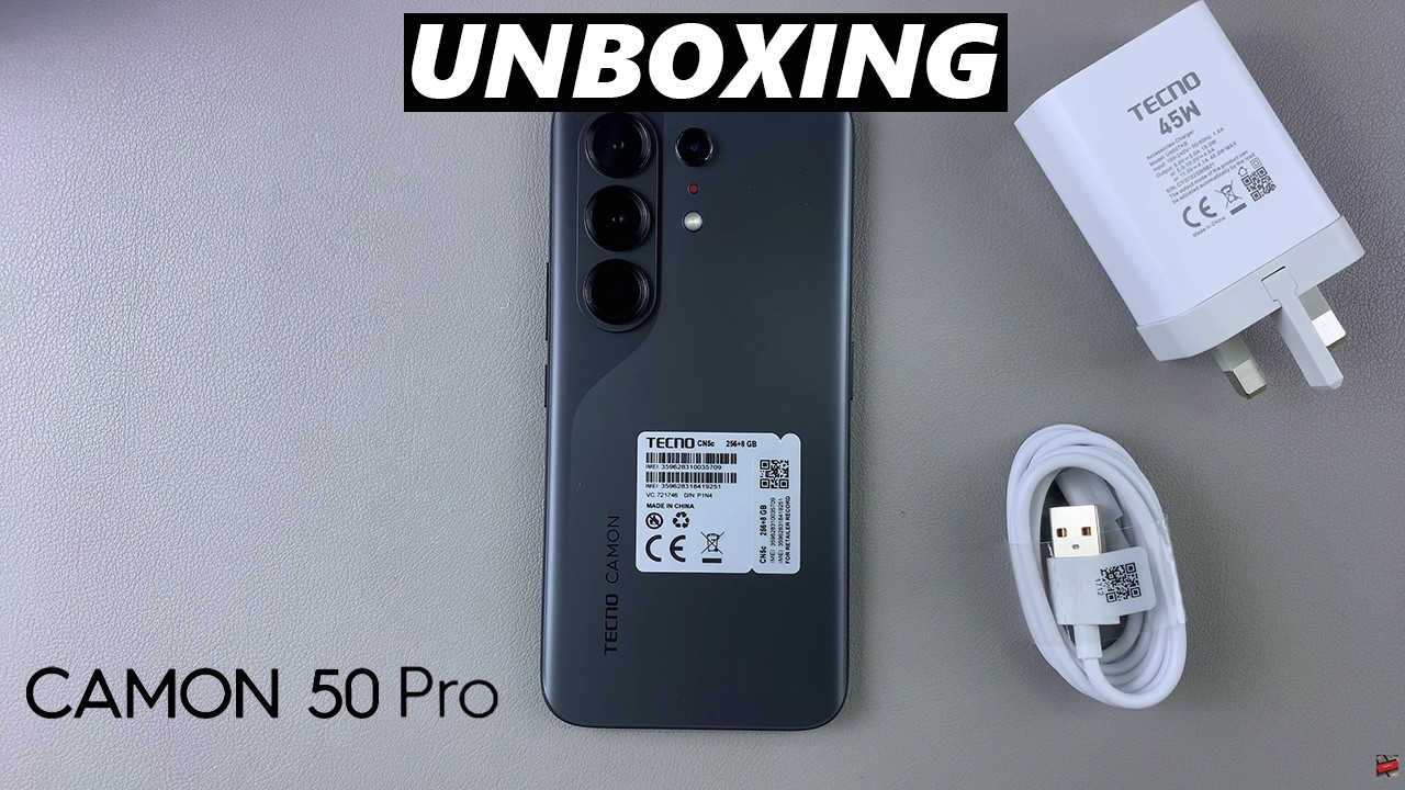 Tecno Camon 50 Pro - UNBOXING (Moon shadow black Color)