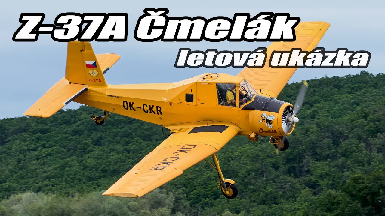 Zlín Z-37A Čmelák - letová ukázka - Dětský den Medlánky 2025