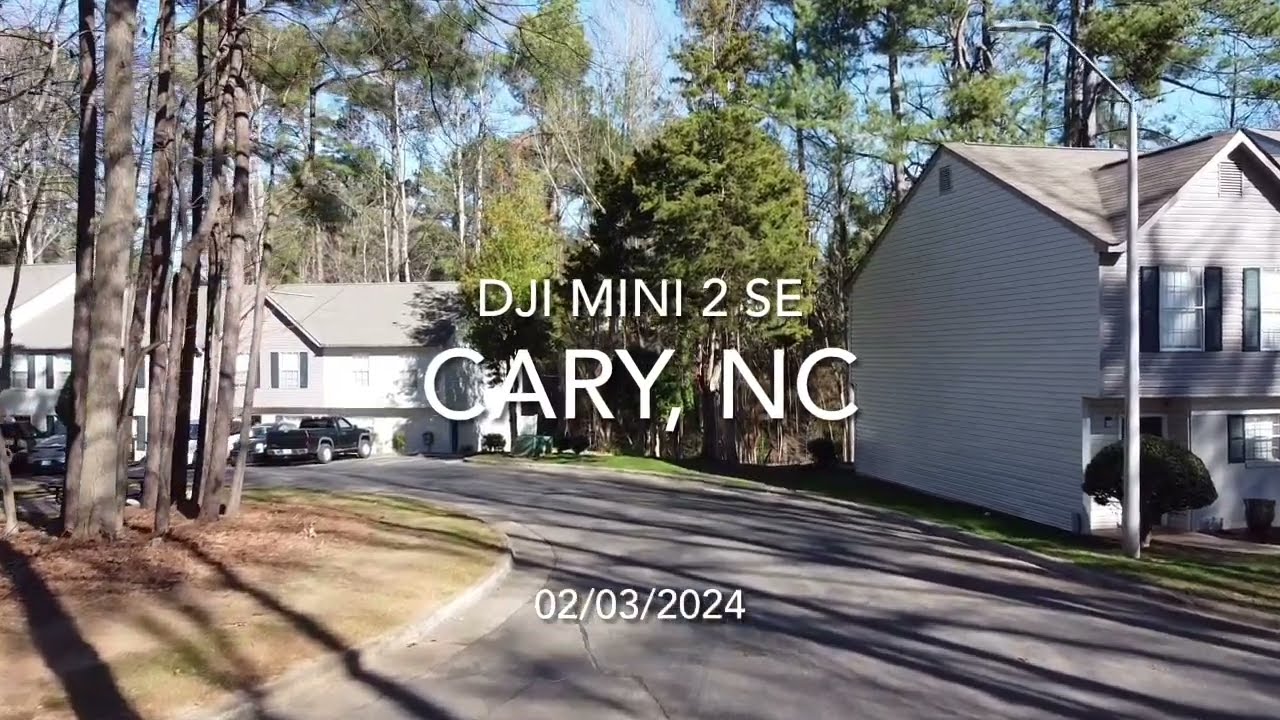 DJI Mini 2 SE Flight! Cary, NC. 02/03/2024
