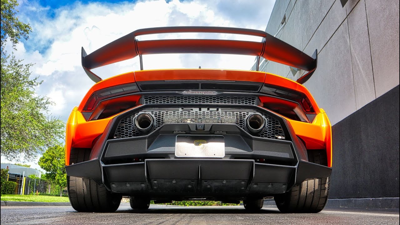 Lamborghini Huracan STO - LOUD BULL SOUND DRIVE INTERIOR at Prestige Imports Miami