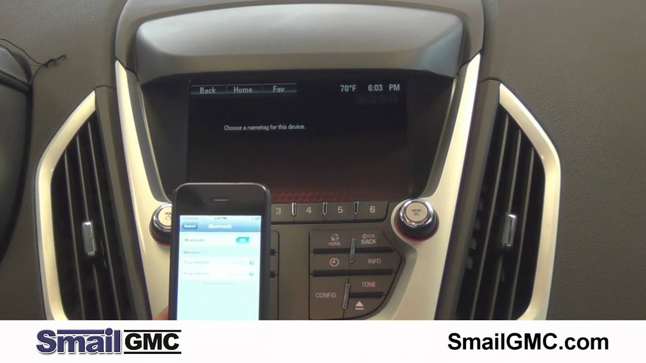 Как подключить iPhone к Bluetooth на GMC Terrain