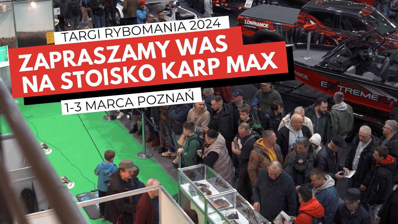 Stoisko Karp Max na Targach Rybomania 1-3 marca Poznań