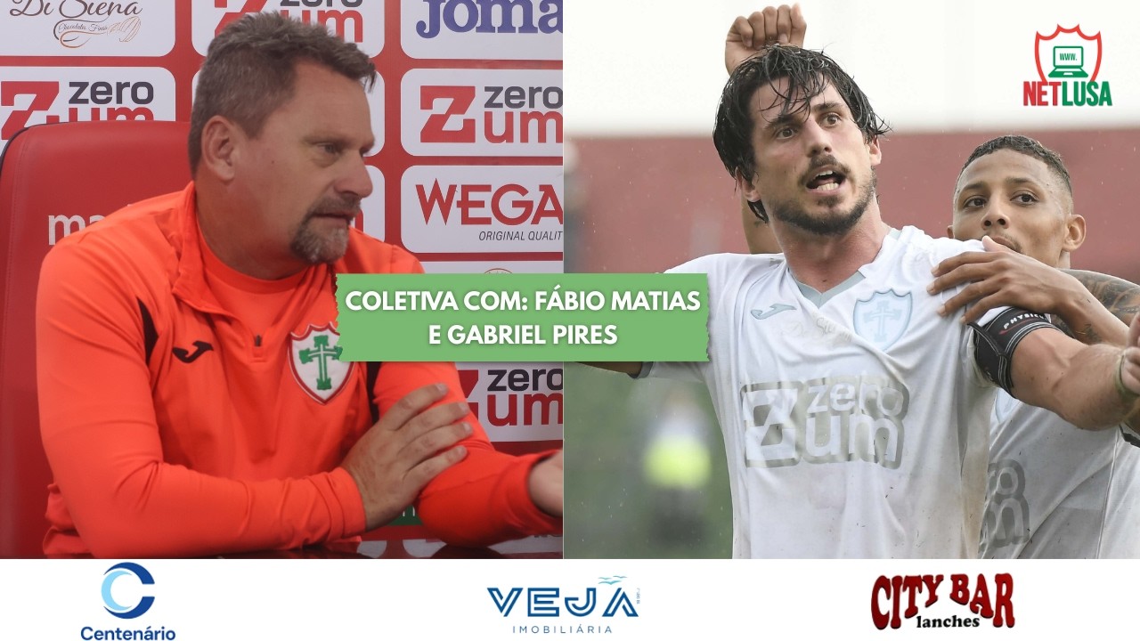 TÉCNICO FÁBIO MATIAS E MEIA GABRIEL PIRES FALAM SOBRE O CLÁSSICO CONTRA O CORINTHIANS
