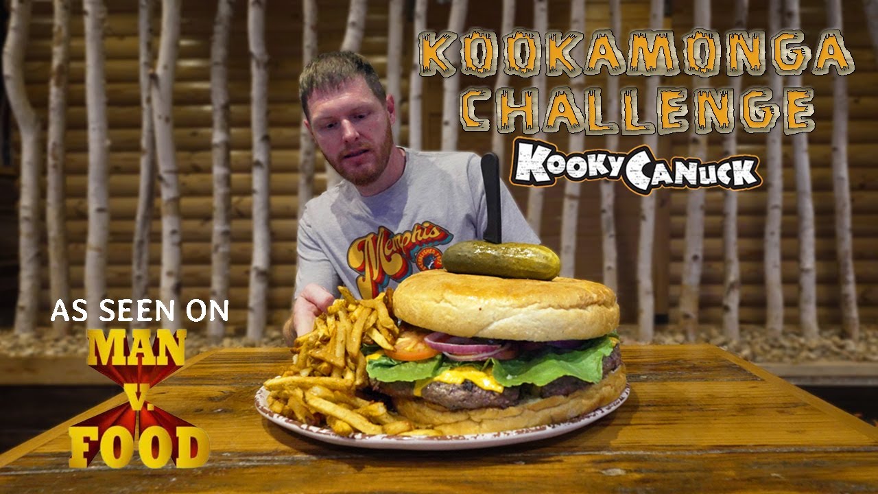 THE LEGENDARY KOOKAMONGA BURGER CHALLENGE | KOOKY CANUCK | MAN VS FOOD | MEMPHIS TENNESSEE