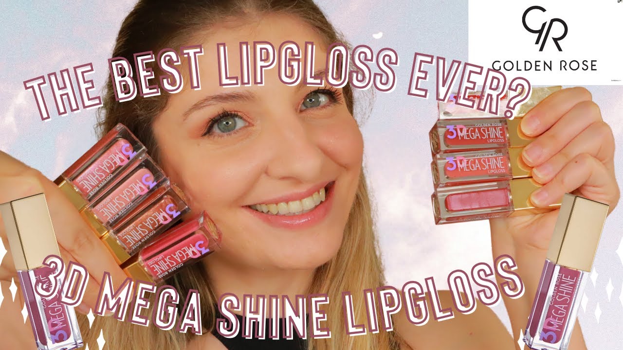 BEST LIPGLOSS EVER? Testing Out the Golden Rose 3D Mega Shine Lipgloss swatches | KezziesCorner