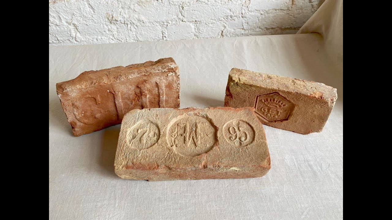 Stempel Mauer Ziegel Verzierung Inschriften Feierabend Ziegel Stein Deko Feldbrand