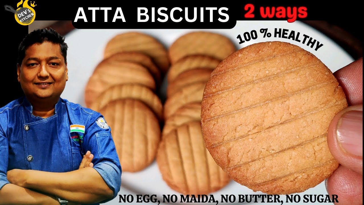 Atta Biscuit Recipe I कड़ाई में आटेऔर गुड़ से बनाये बेकरी जैसे बिस्किटऔर महीनेभर खाएं I Wheat cookie