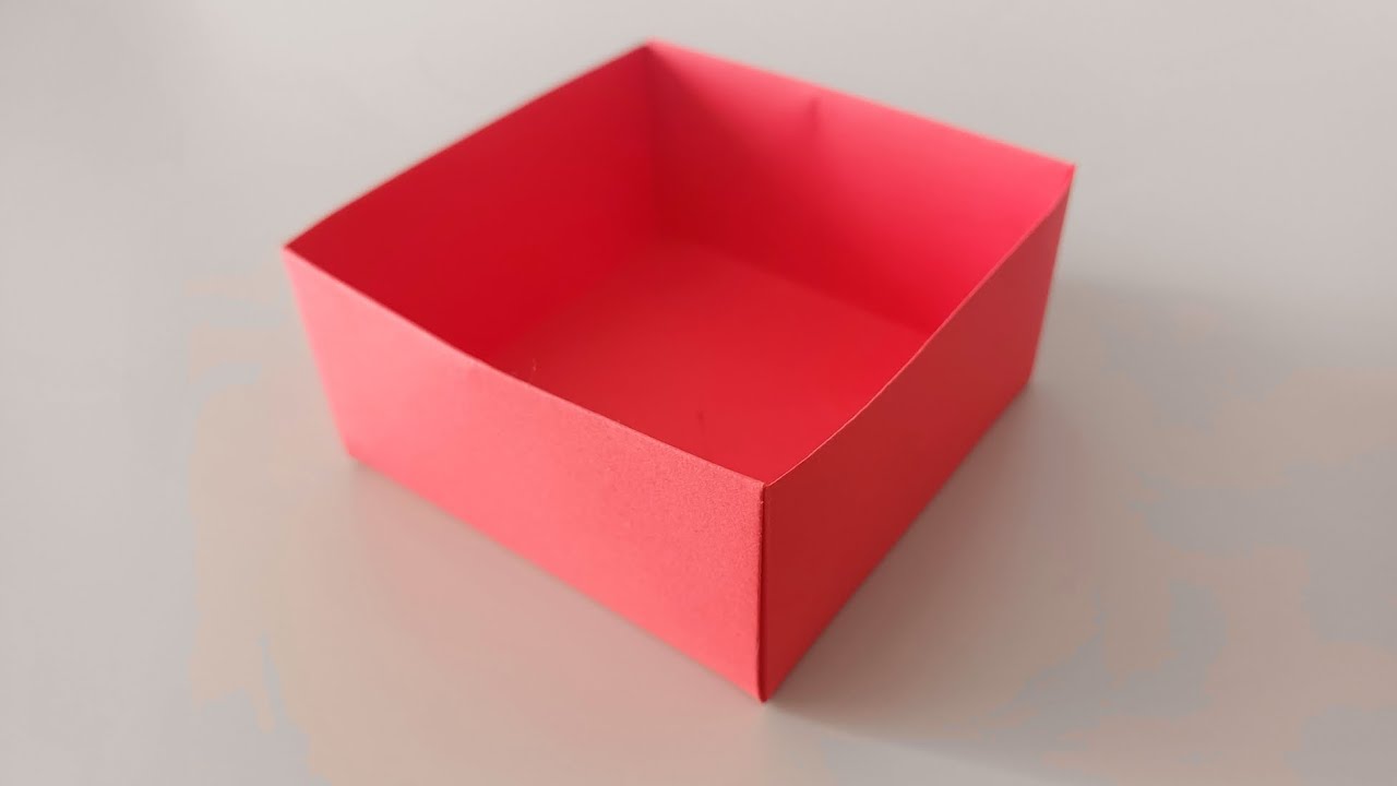 Kağıttan Kolay Kutu Yapımı - Origami - Easy Box Made of Paper