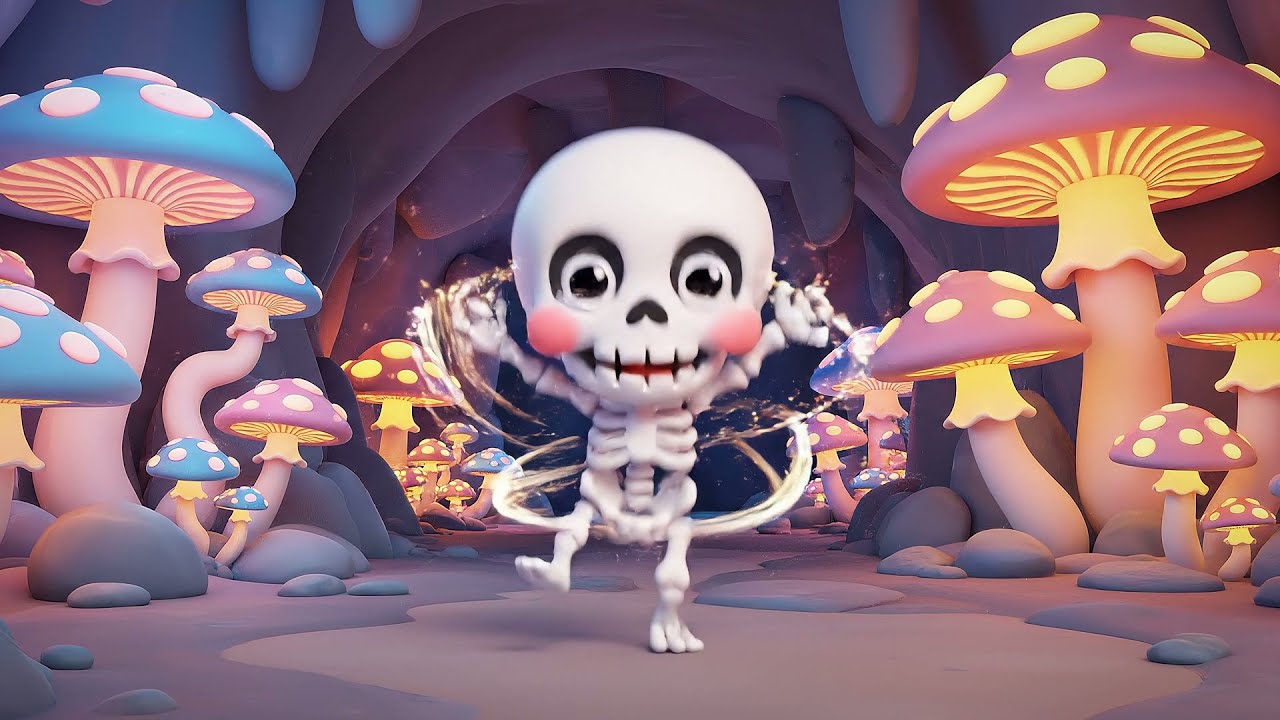 Minecraft Tiny Skeleton Got Tangled in Webs | Kids Songs & Nursery Rhymes
