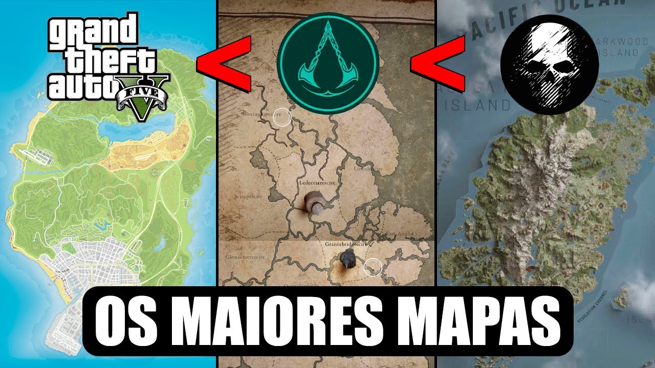 OS 10 MAIORES MAPAS DOS GAMES