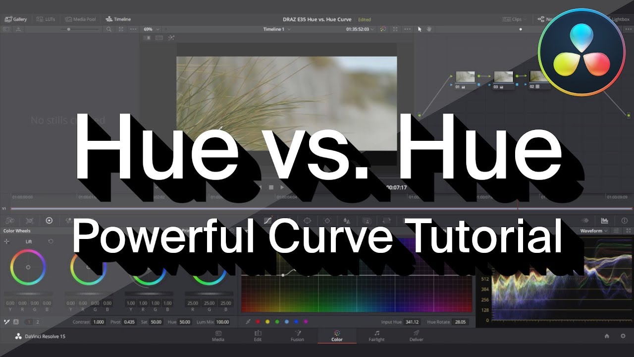 Davinci Resolve | Оттенок против кривой оттенка