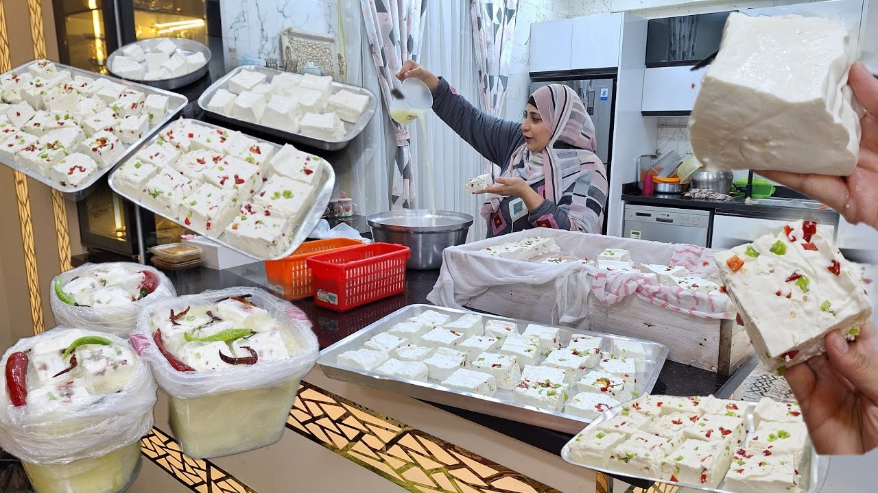 جبنه المصانع بكل اسراره وتخزينها لمده سنه والسر من جوه المصنع وبكل انواعها