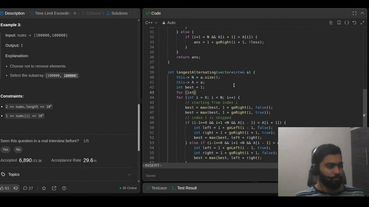 Solving Leetcode Hards Live!
