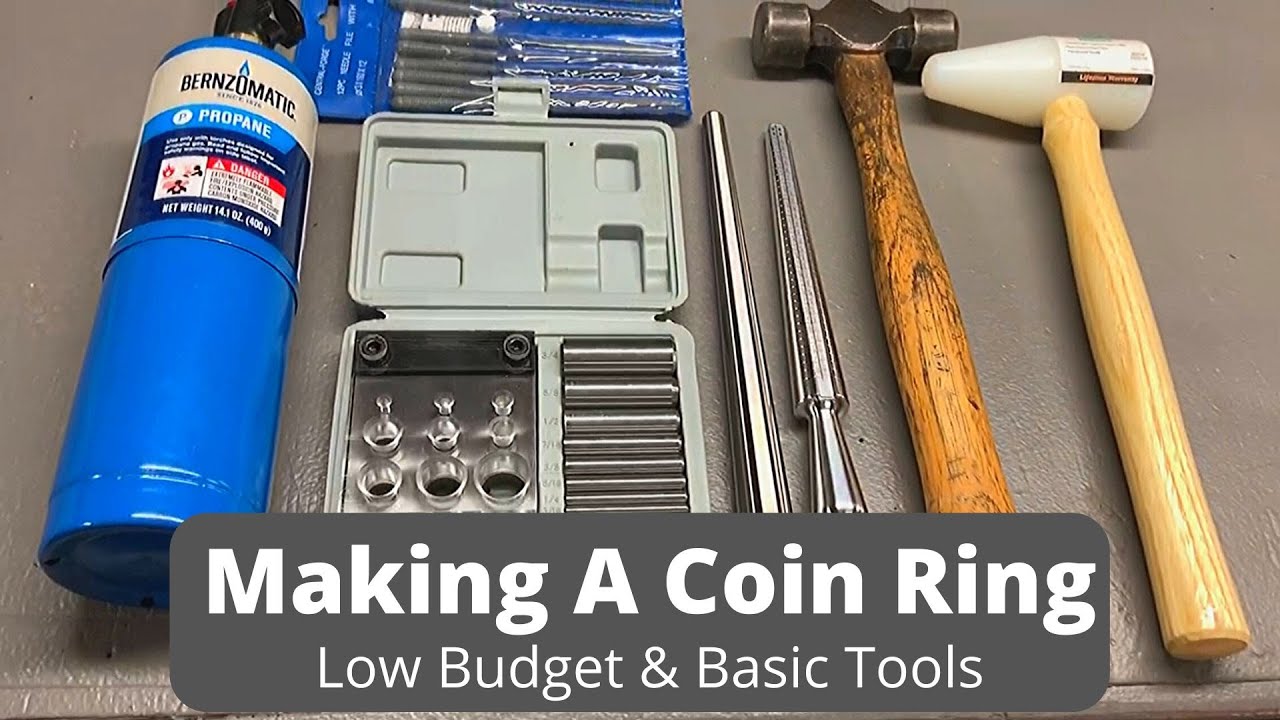 Making A Coin Ring: First Attempt, low budget, no special coin-ring-specific tools