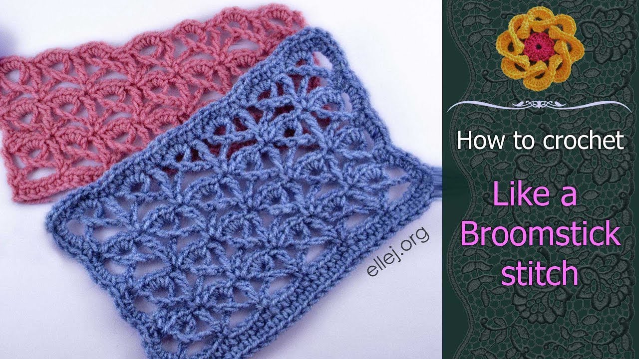Very Simple Like a Broomstick Crochet Stitch &bull; Free Step by Step Crochet Tutorial