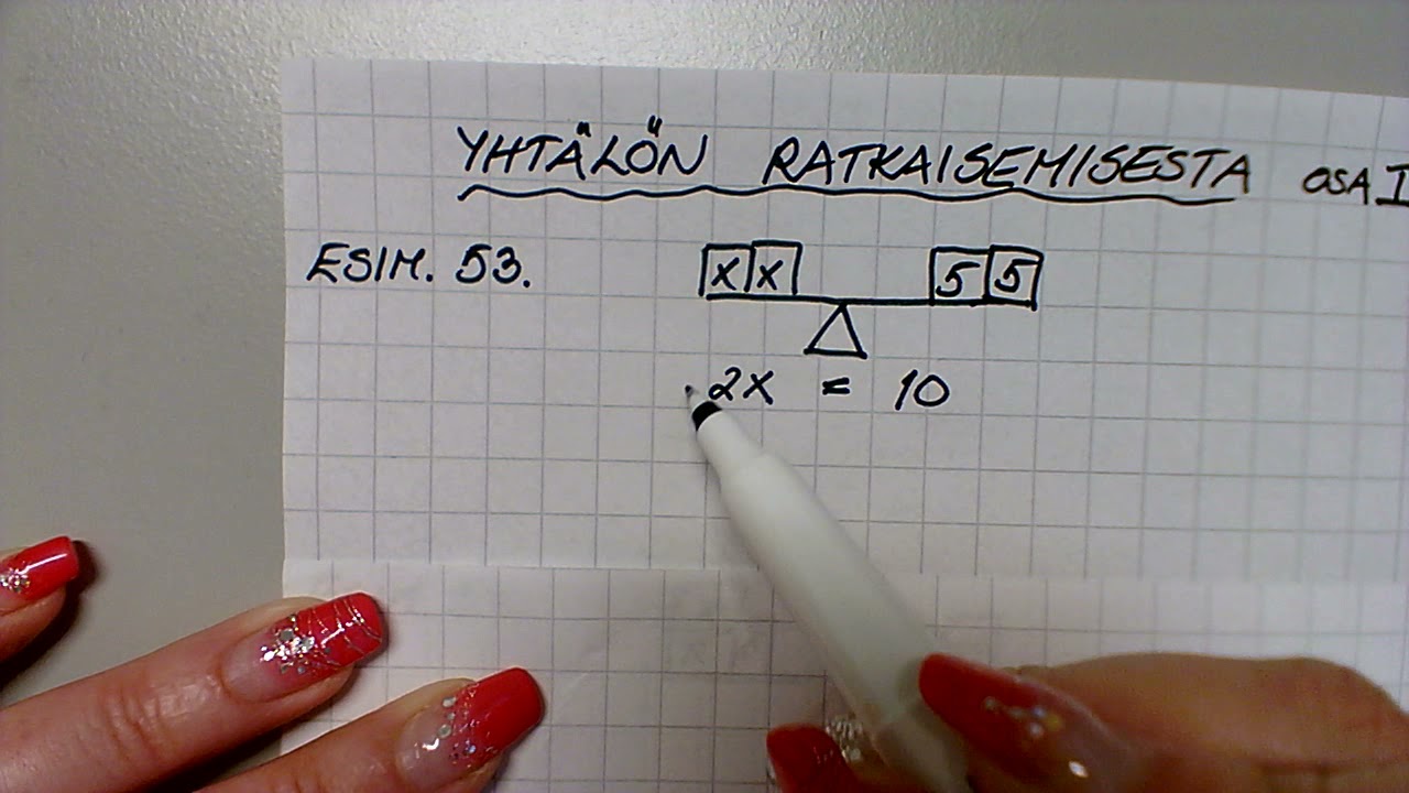 8lk yhtälön muuttujan kertoimella jakaminen
