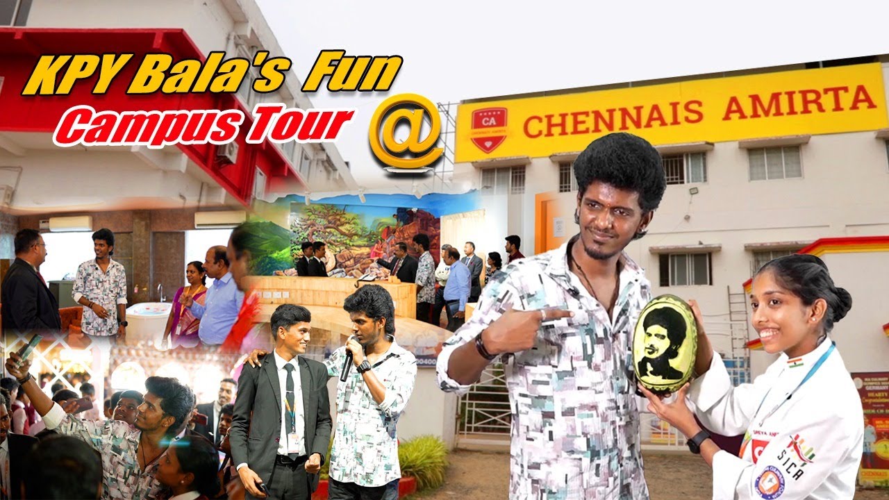 இது காலேஜா... இல்ல 7 Star ஹோட்டலா? ஷாக்கில் பாலா! Surprise-ல் Students! KPY Bala's Fun Campus Tour