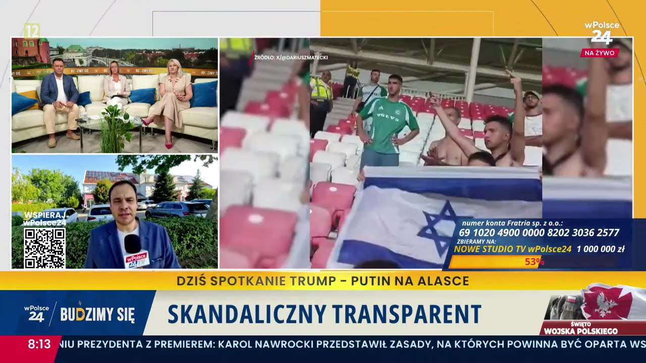 Skandaliczny transparent to atak na Polak&oacute;w! Nasz dziennikarz zwyzywany od nazist&oacute;w &ndash; rząd milczy