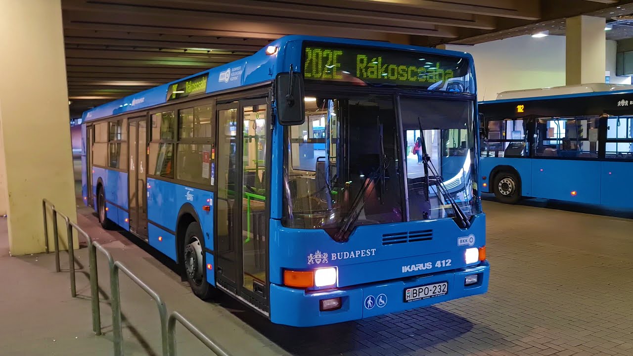 Utazás Ikarus 412-vel 202E vonalon (4K) BPO-232